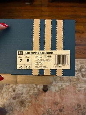 Adidas Red Benito Sneakers with White Stripes 8.5 size